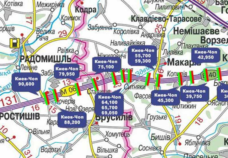 Ворзель карта киевская область